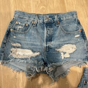 Levis denim shorts